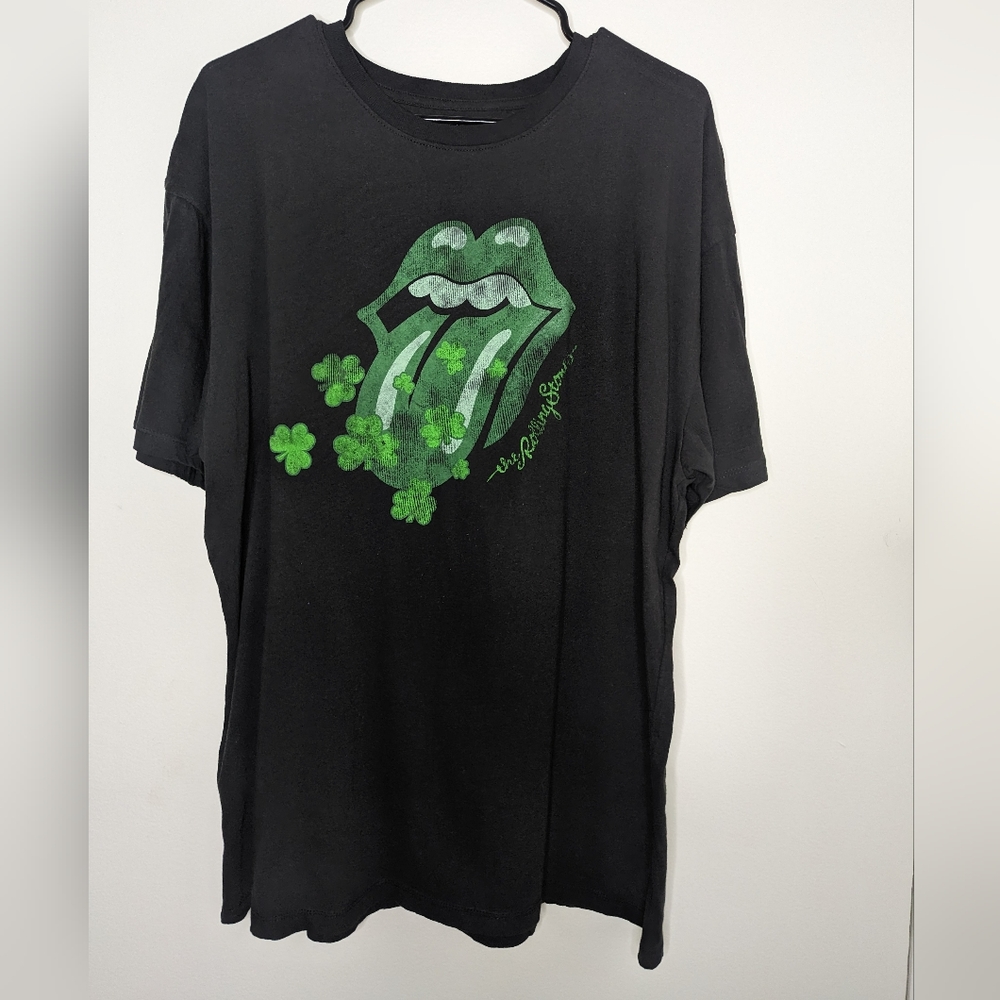Rolling Stones Lucky Green Lips Shirt.